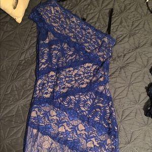 Bebe Blue Lace Dress
